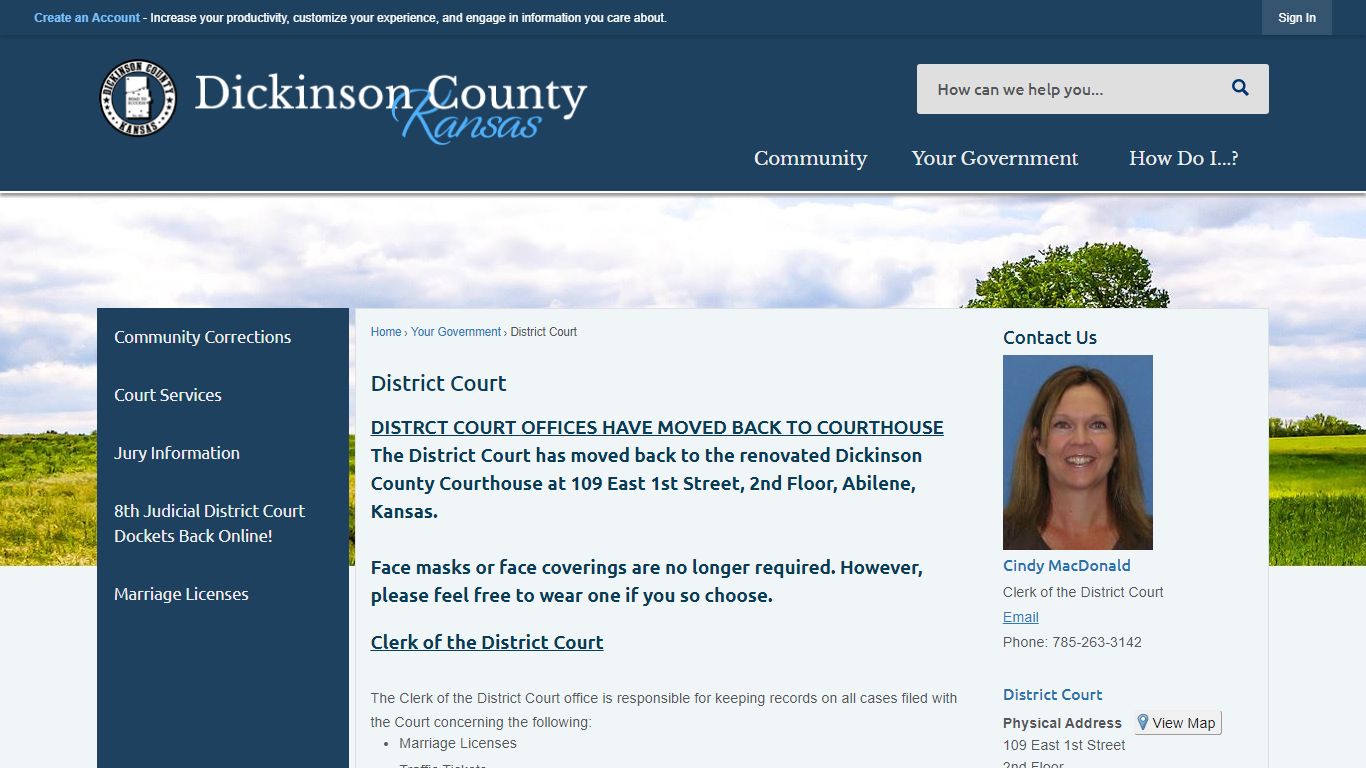 District Court | Dickinson County, KS - Official Website